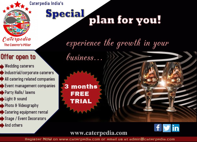 Expand your catering business with a FREE 3 month Trial offer!